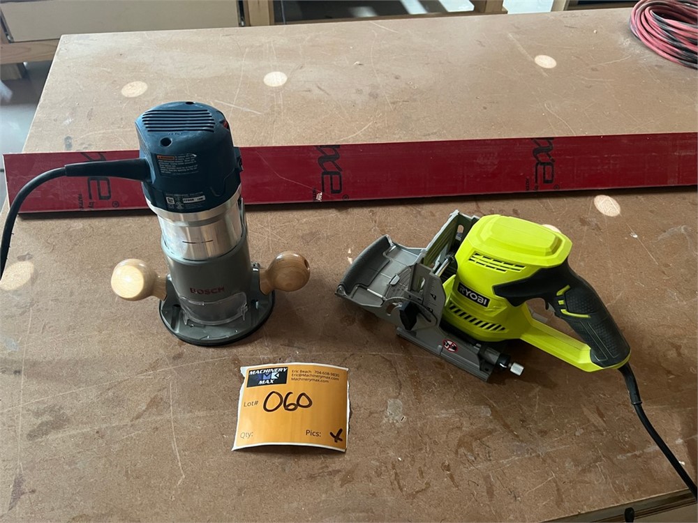 Bosch Hand Router and Ryobi Plate Joiner