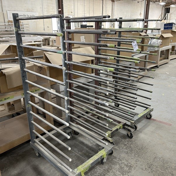 (3) Metal Paint Drying Racks on Casters - Markham, ON