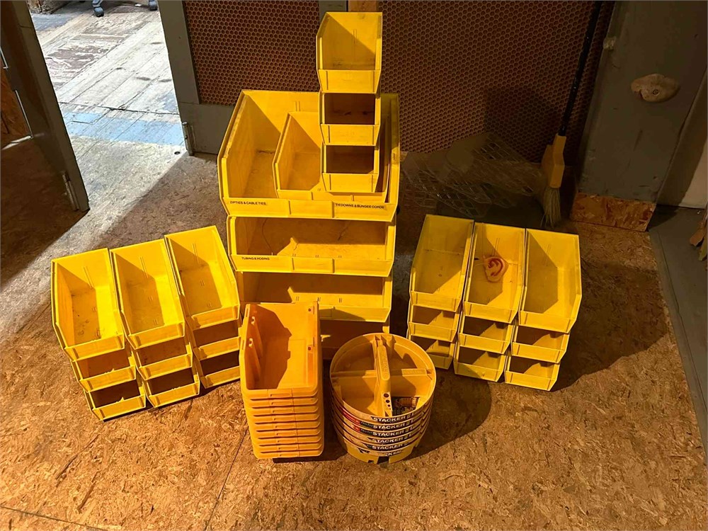 Plastic storage bins