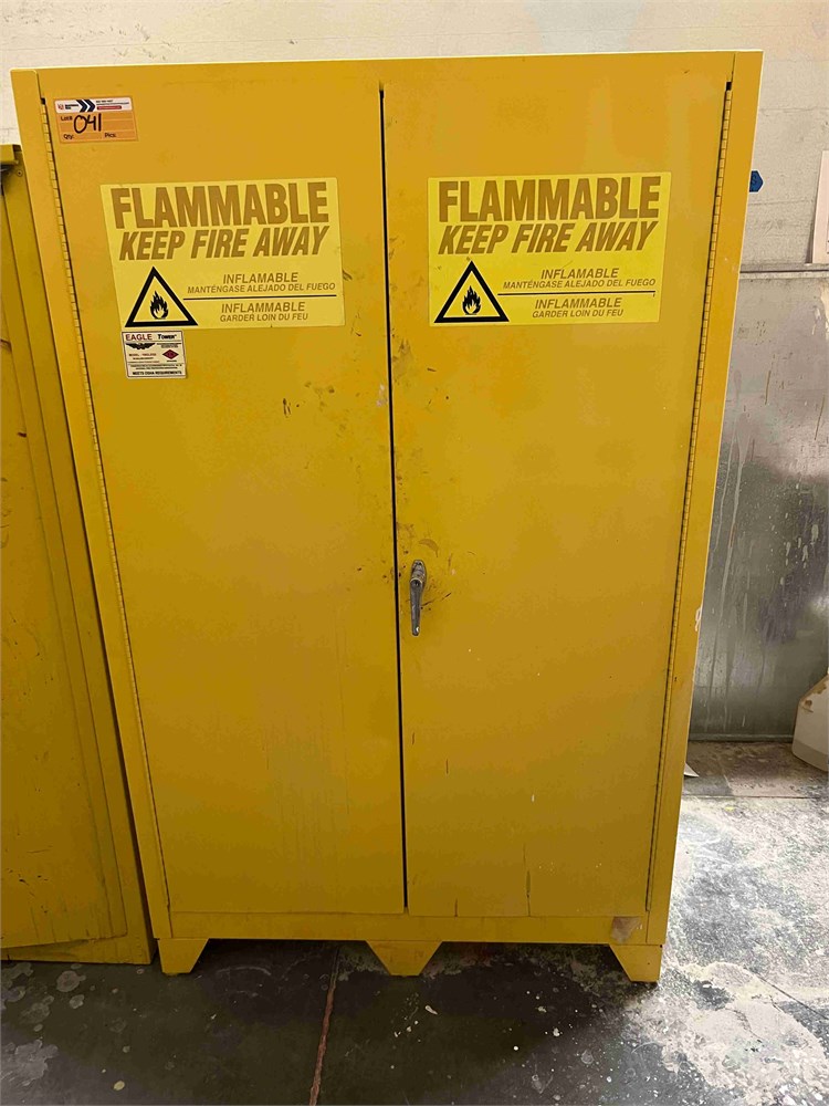 Flammable Liquids Cabinet & Contents
