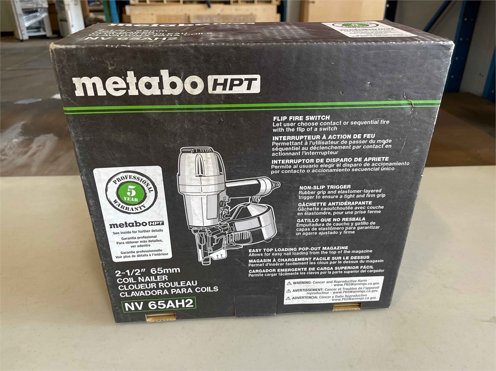 Metabo HPT "NV65AH2" Coil Nailer (New in Box)