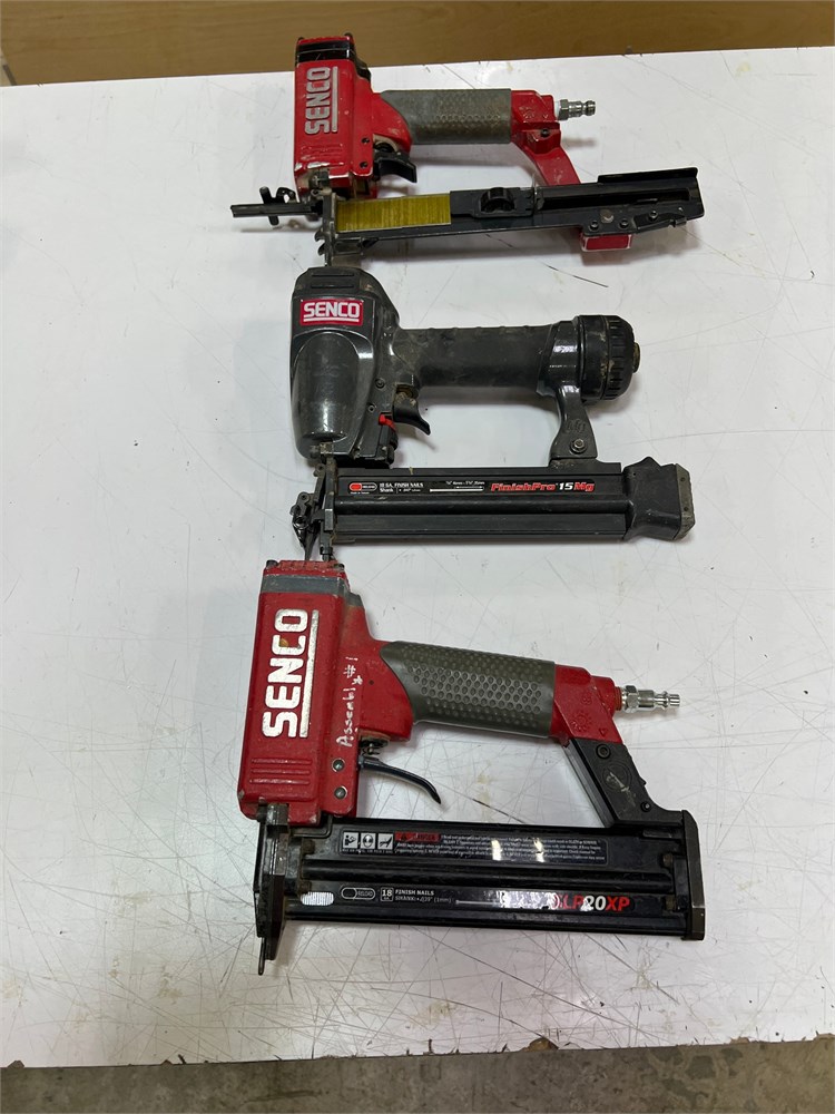 Three (3) Senco Pneumatic Nailers