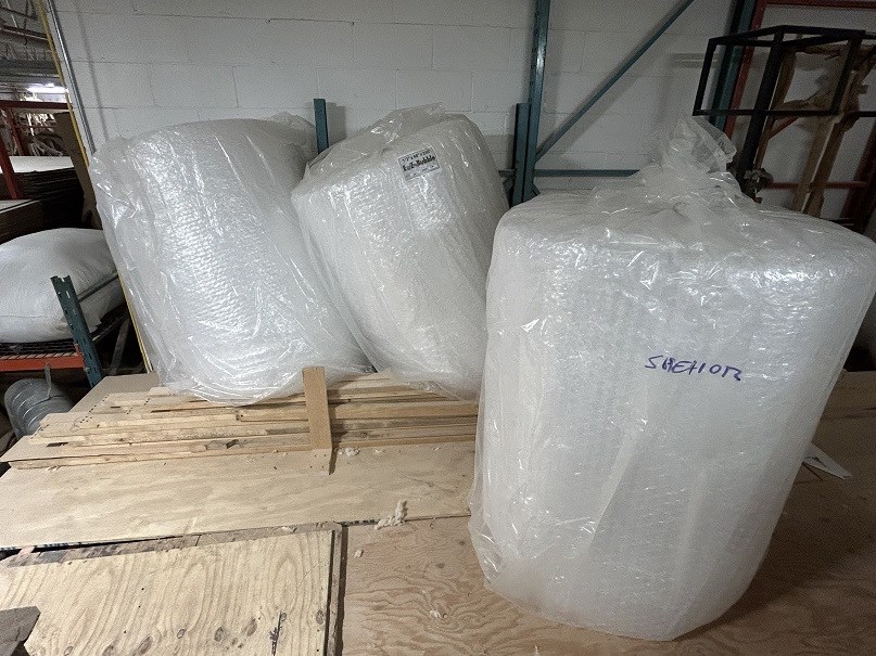 (3) Rolls of "E Z" Bubble Wrap " 250' Long ea. - Concord, ON