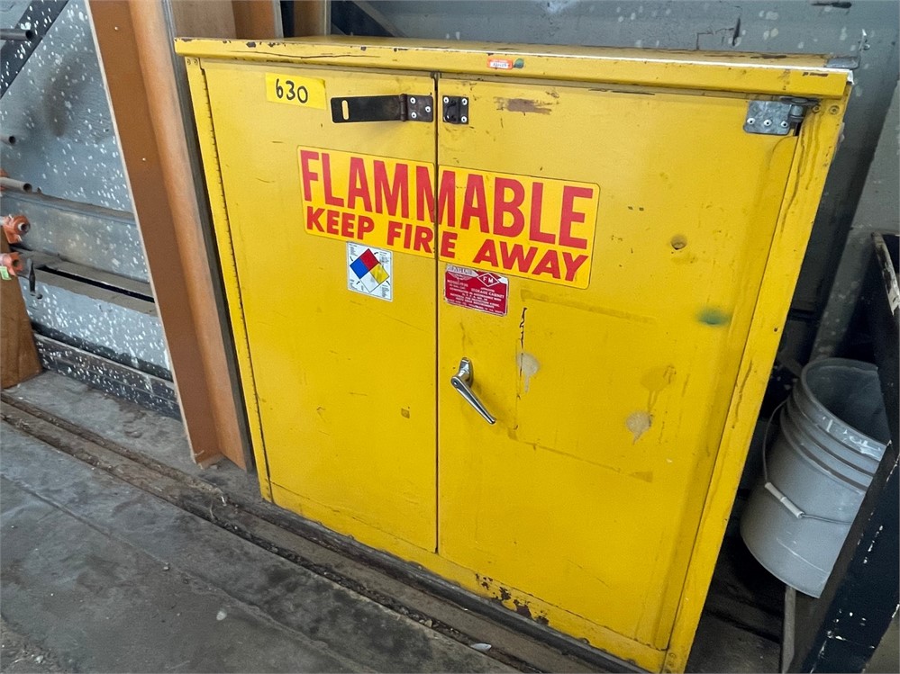 Flammable Liquids Cabinet with Contents