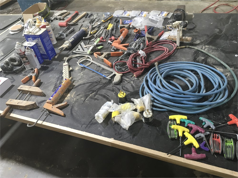Misc. Lot of Hand Tools, Chisels, Hoses