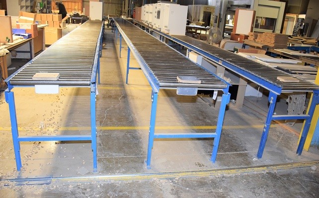 Wecon Roller Conveyor - (3) Rows (17) 10' Sections Approx 170'