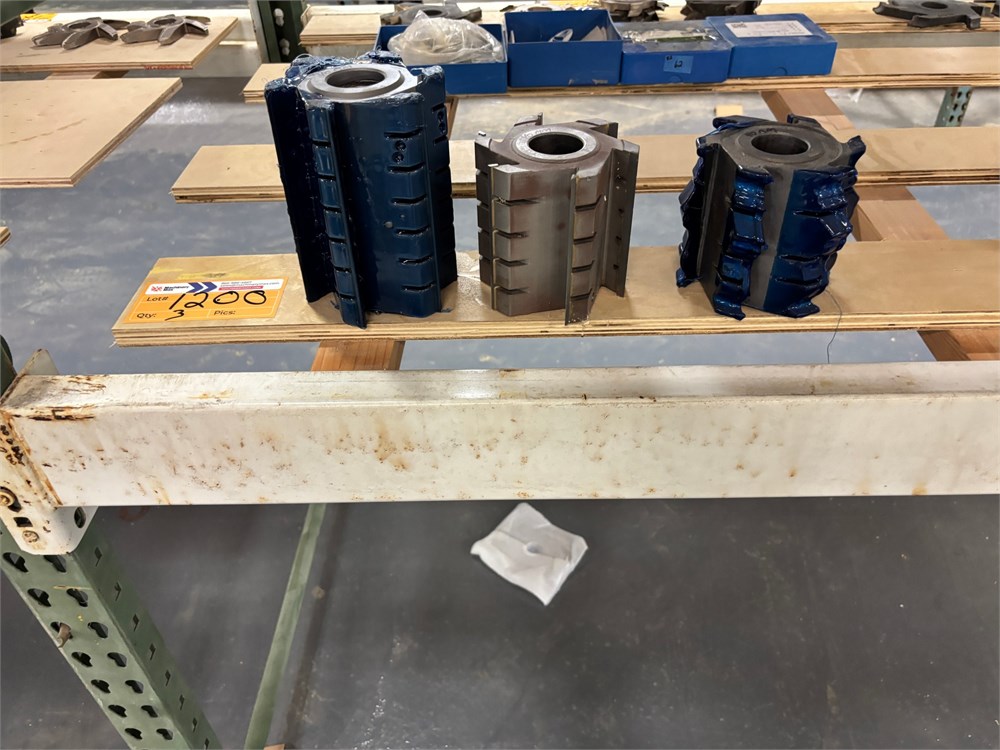 Lot of Cutter Heads - Qty (3) - as pictured