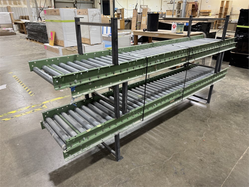 (4) Buschman Roller Conveyors