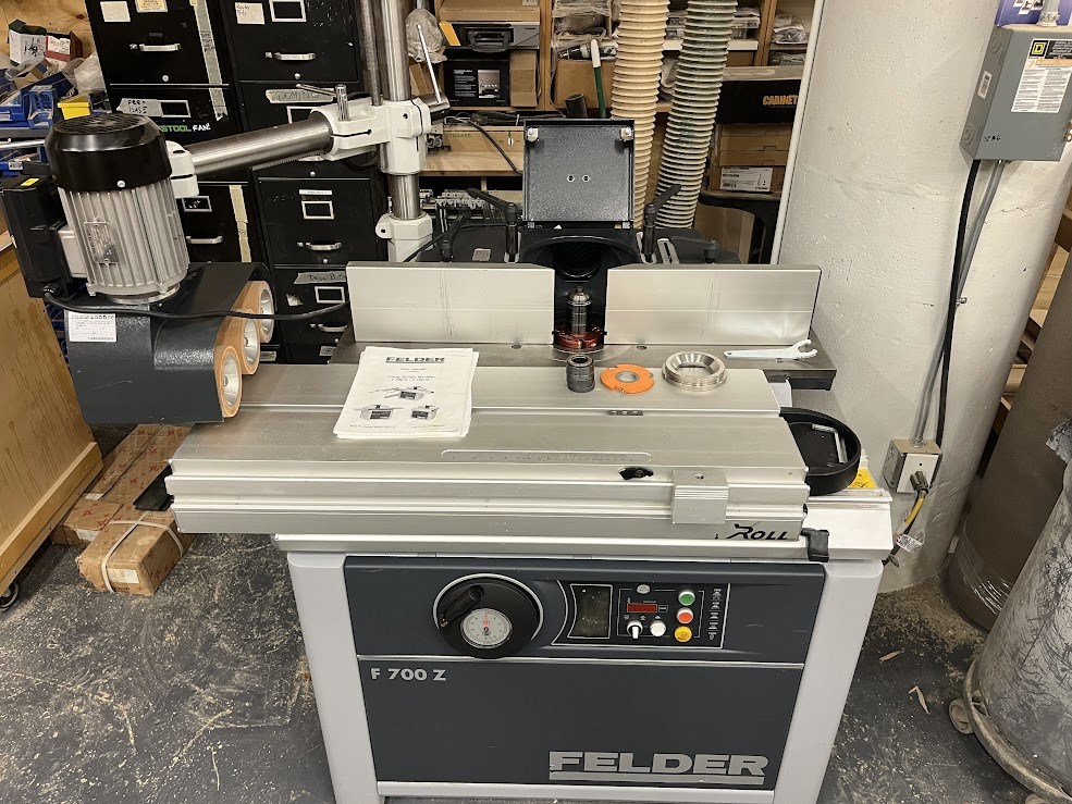 Felder "F700Z" Spindle Shaper With Power Feeder