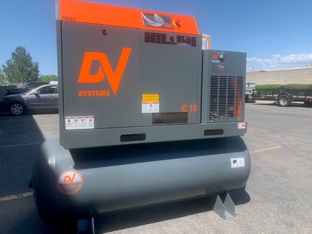 DV Systems "C-15" Air Compressor with Tank and Dryer