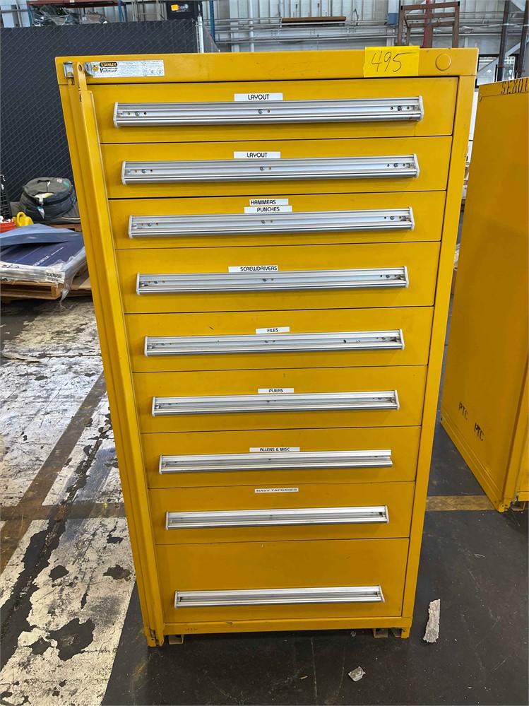 Stanley Vidmar Tool Box with Contents in Drawers
