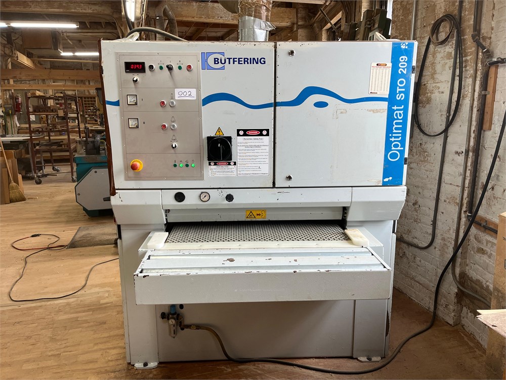 BUTFERING "OPTIMAT STO 209RL" DOUBLE HEAD WIDE BELT SANDER