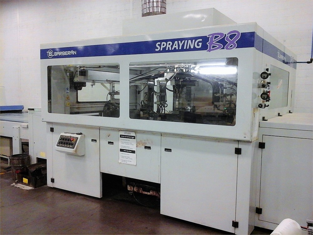 LOT# 002 BARBERAN RR-B8 AUTOMATED STAIN LINE yr 2009 * SEE VIDEO &  PDF FILE