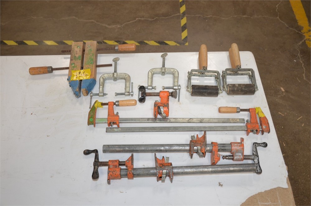 Lot of Clamps & Rollers as pictured