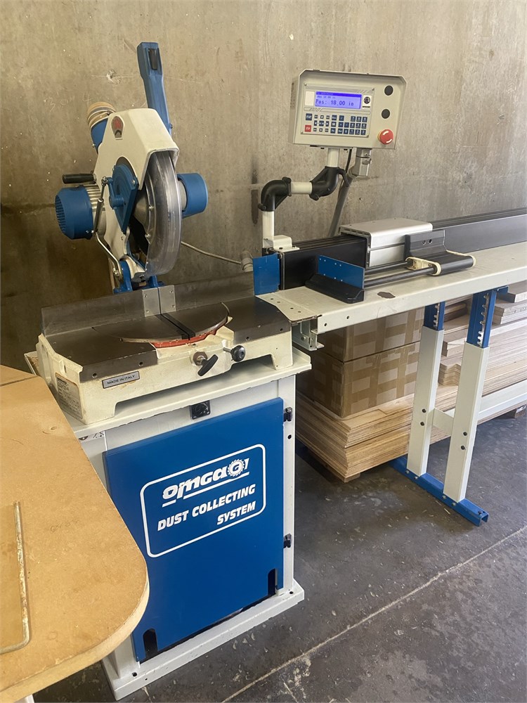 Omga "T50-350" Chop Saw with Integrated Dust Collection Cabinet