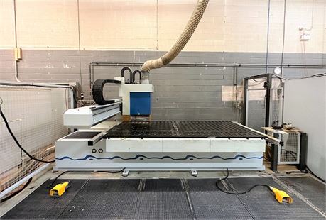 Weeke "BHC 280" Flatble CNC Router c/w Grooving Saw & Safety Gate