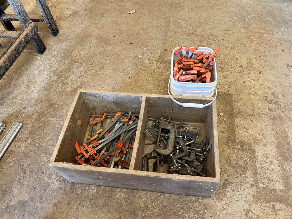 Lot of Bar & C-Clamps - as pictured