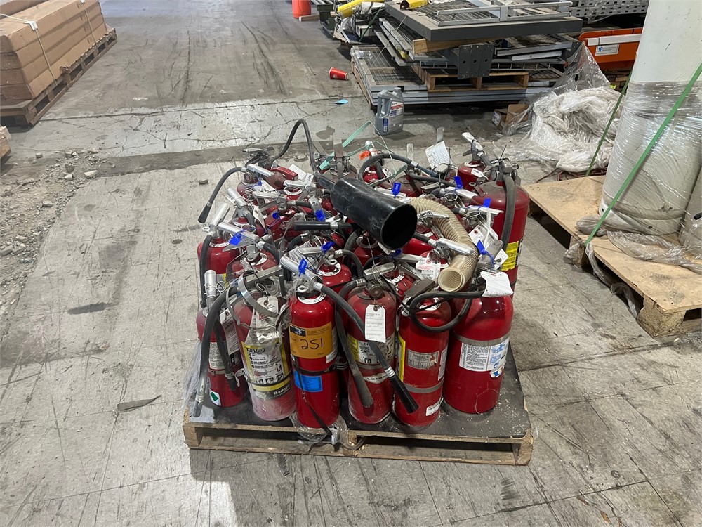 Lot of fire extinguishers - as pictured