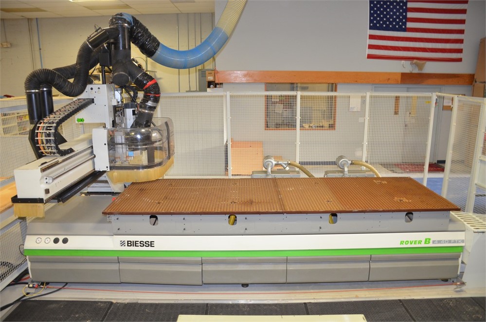 Biesse "Rover B 4.40 FT-K" Flat Table CNC Router with Off-Load Table.
