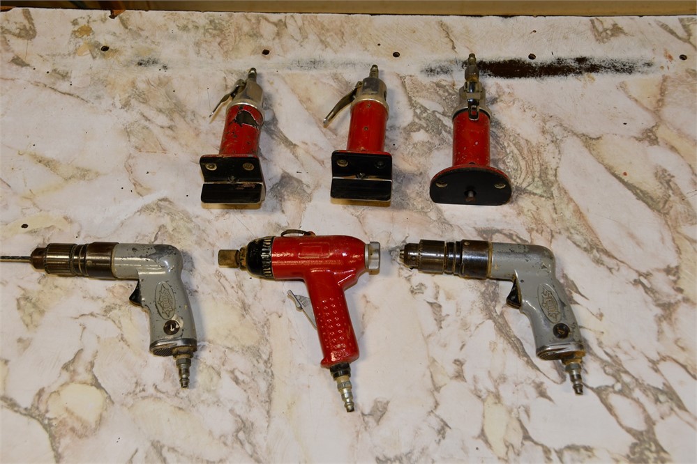 Lot of Pneumatic Drills/Routers - Qty (6)