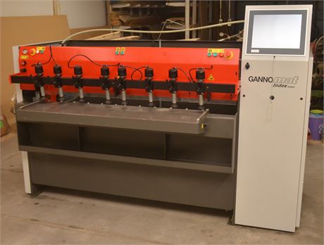 Gannomat "Index logic 130"  CNC bore and dowel insertion machine