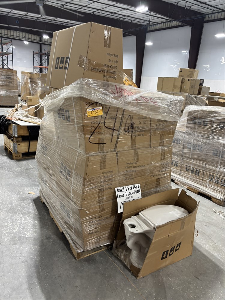 Pallet of Toilet Bowls - as pictured