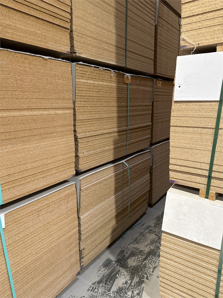 (5) Bundles of Particleboard Panels