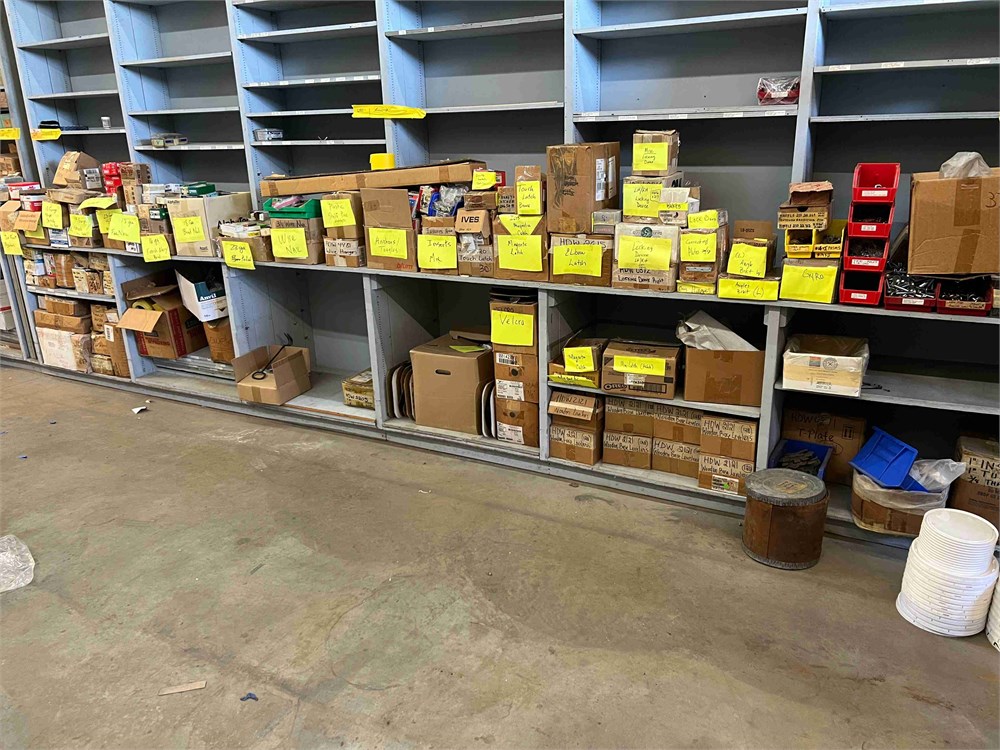 Hardware & All items on (6) shelves