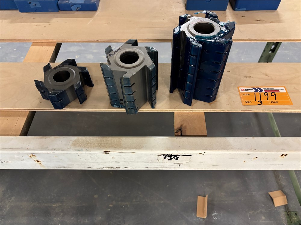 Lot of Cutter Heads - Qty (3) - as pictured