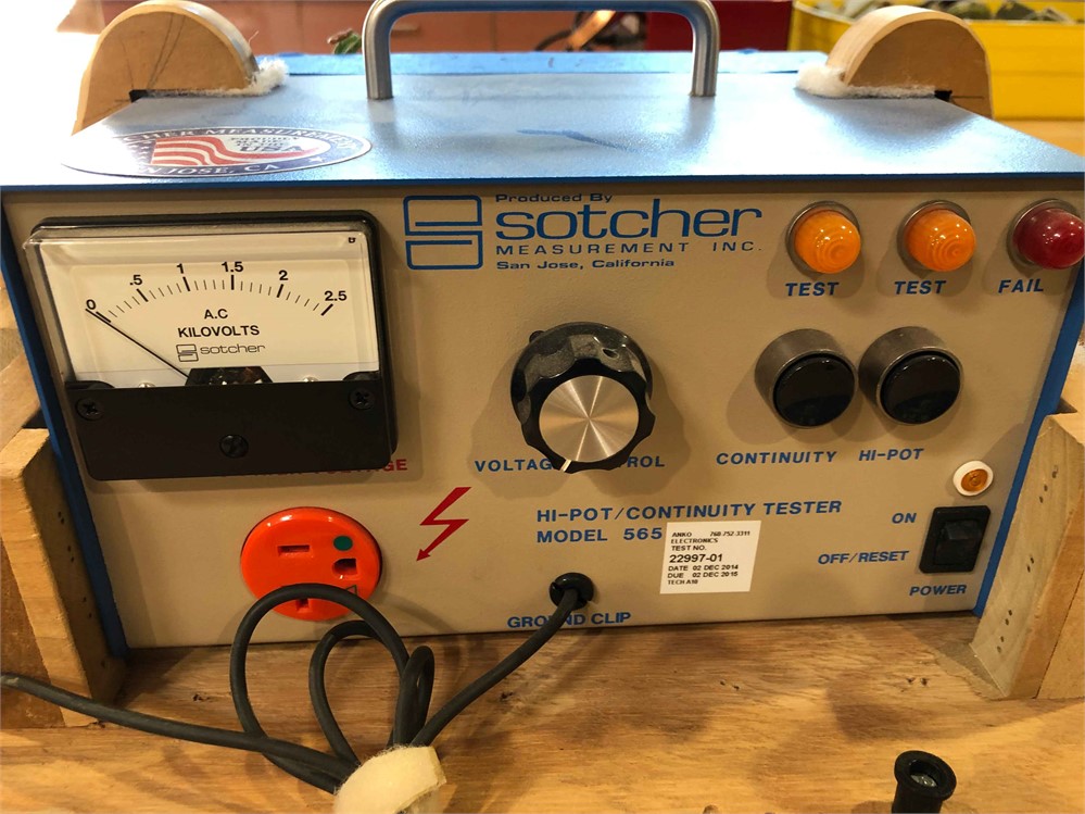 Sotcher "565" HI-Pot/Continuity Tester