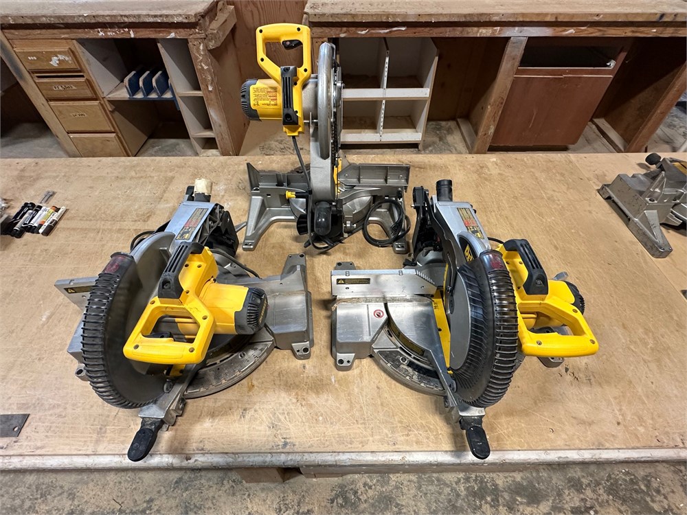 Dewalt "DW715" 12" Double Bevel Miter Saws - (qty 3)