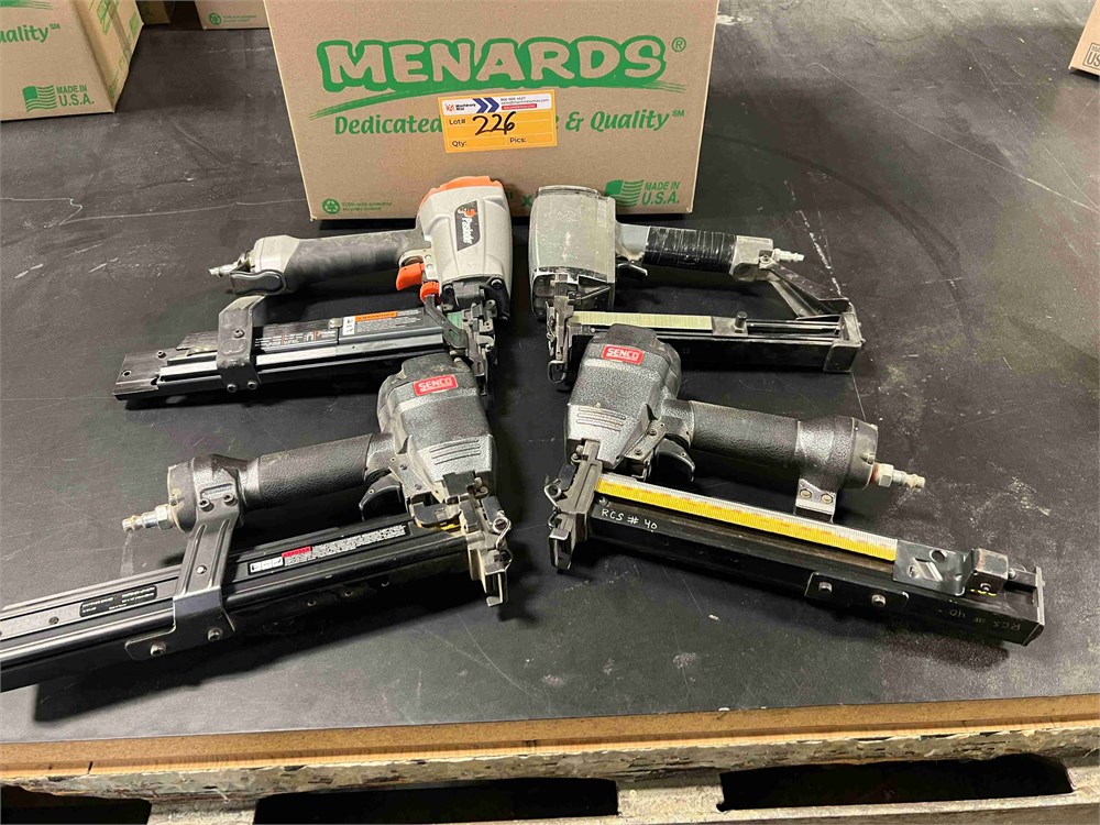 Senco & Paslode  Pneumatic Staple Guns Qty. (4)