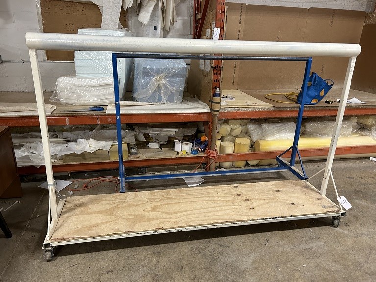 White "Cart" on Castors, 96" Long - Concord, ON