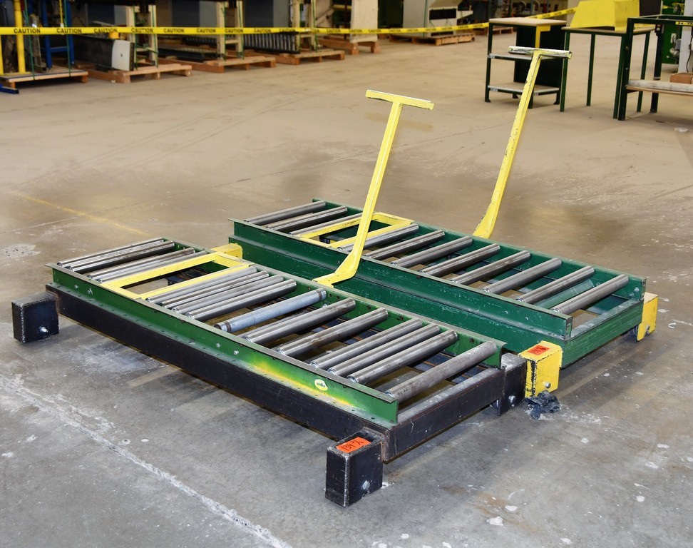 Two (2) Transfer Carts/Roller Conveyors