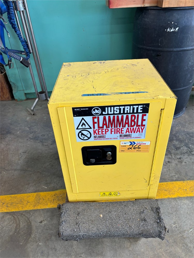 Justrite Flammable Cabinet as pictured