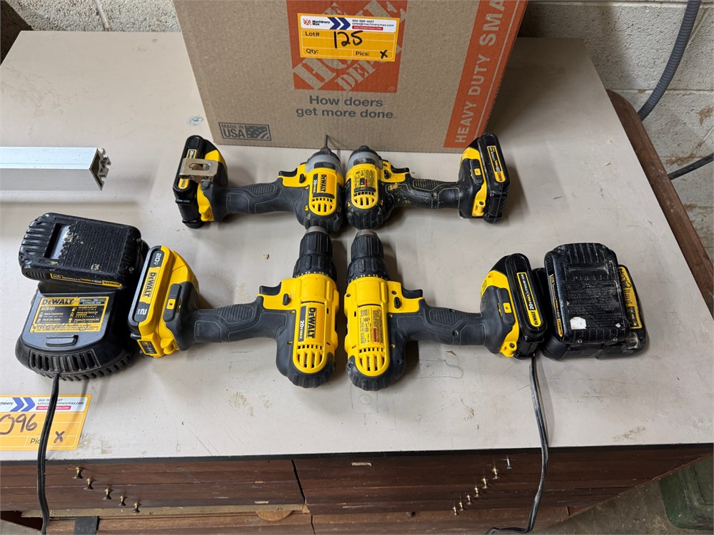 (4) DeWalt Drills
